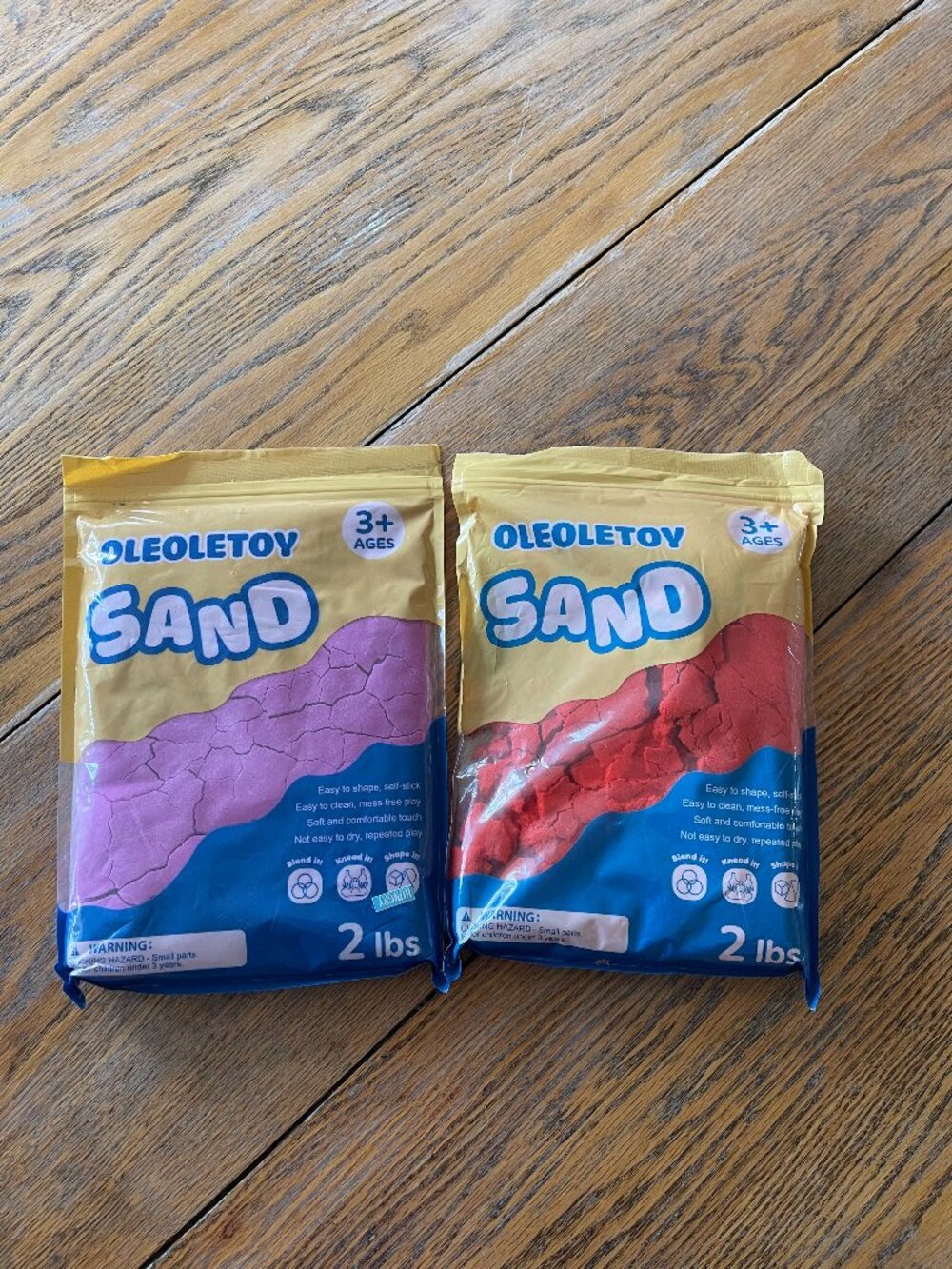 OLEOOLE  kinetic toy sand 2  2lb bags/new